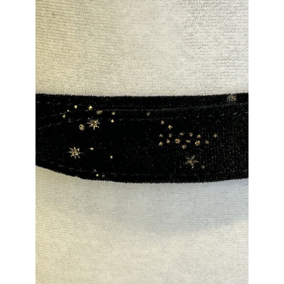 Urban Outfitters Belt Black Velvet  With Gold Constellation Pattern Womans Sz Sm - Picture 4 of 11